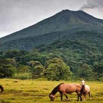The Arenal Volcano is one of the most active and visited volcanoes